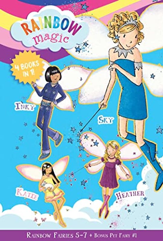 Rainbow Magic Rainbow Fairies: Books #5-7 with Special Pet Fairies Book #1