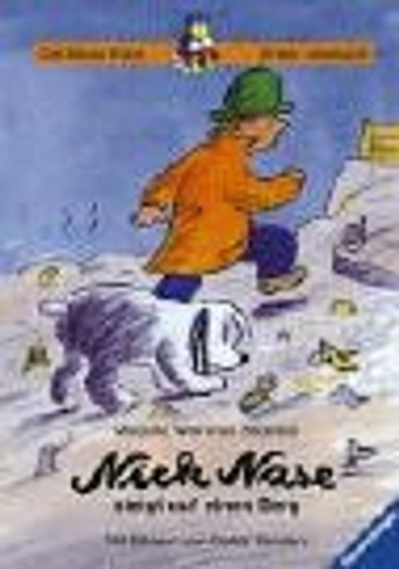 Nick Nase steigt auf einen Berg