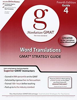 Manhattan GMAT: Band 4 -  Word Translations - Andrew Yang [5. Auflage 2010]