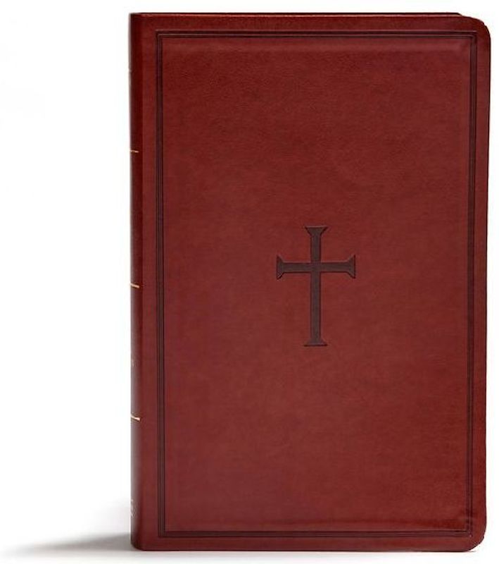 KJV Giant Print Reference Bible, Brown Leathertouch, Indexed