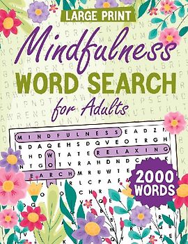 Mindfulness Word Search for Adults Large Print