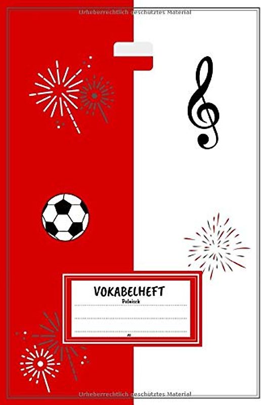 Vokabelheft A5 - Polnisch: Vokabeln lernen mit System - 2 Spalten inkl. Kontrollkästchen |100 Seiten | Motiv: Polen