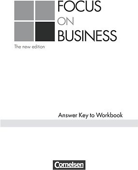 Focus on Business - Bisherige Ausgabe / B1/B2 - Schlüssel zum Workbook