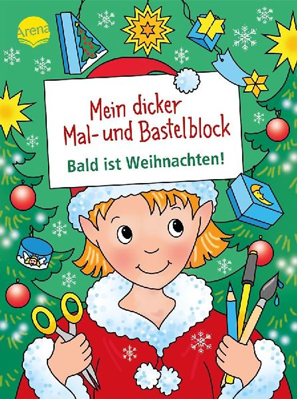 Mein dicker Mal- und Bastelblock. Bald ist Weihnachten!