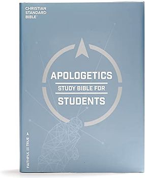 CSB Apologetics Study Bible for Students, Hardcover: Black Letter, Teens, Study Notes and Commentary, Ribbon Marker, Sewn Binding, Easy-To-Read Bible Serif Type