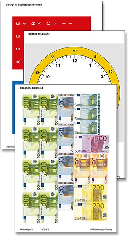 Mathetiger 3, Arbeitsbeilagen