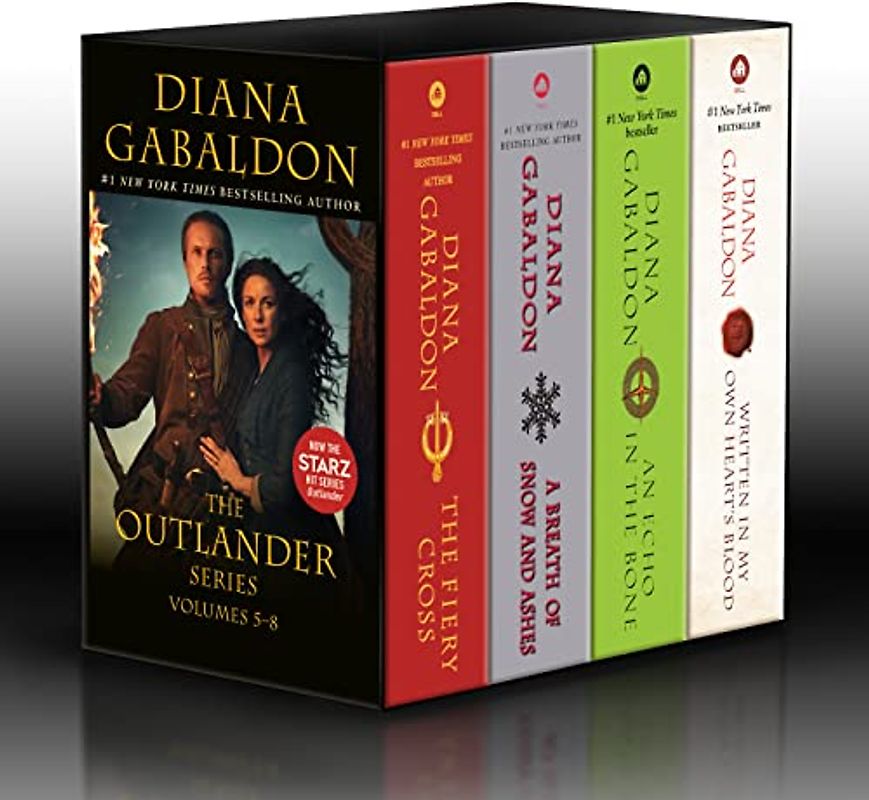 Outlander Volumes 5-8 (4-Book Boxed Set): The Fiery Cross, A Breath of Snow and Ashes, An Echo in the Bone, Written in My Own Heart's Blood (Outlander, 5-8)