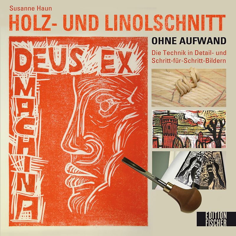 Holz und Linolschnitt ohne Aufwand
