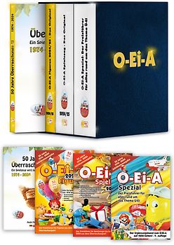Das O-Ei-A 3er Bundle 2024/25 - Die Jubiläumsausgabe! – O-Ei-A Figuren, O-Ei-A Spielzeug und O-Ei-A Spezial sowie das Buch „50 Jahre Überraschungs-Ei“