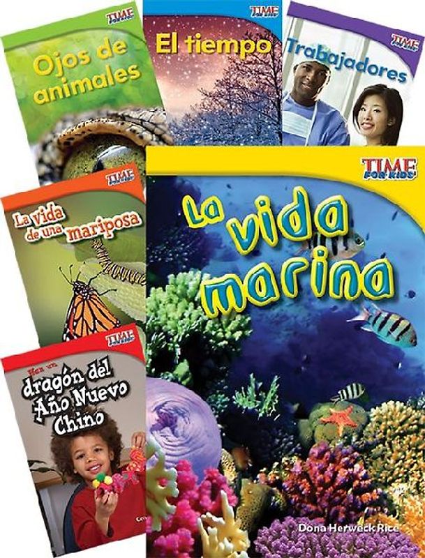 Time for Kids(r) Informational Text Grade 1 Spanish Readers Set 2 10-Book Set
