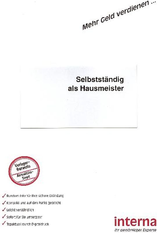 Selbstständig als Hausmeister