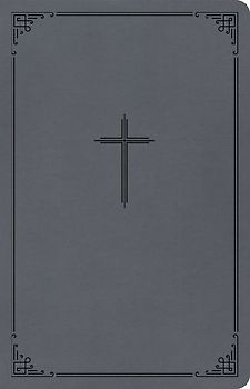 CSB Thinline Bible, Value Edition, Charcoal Leathertouch