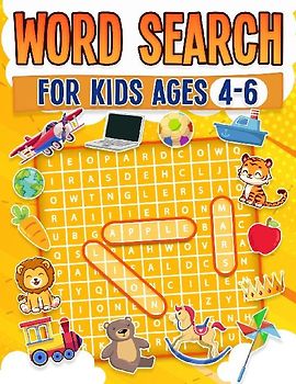 Word Search For Kids Ages 4-6 | 100 Fun Word Search Puzzles | Kids Activity Book | Large Print | Paperback