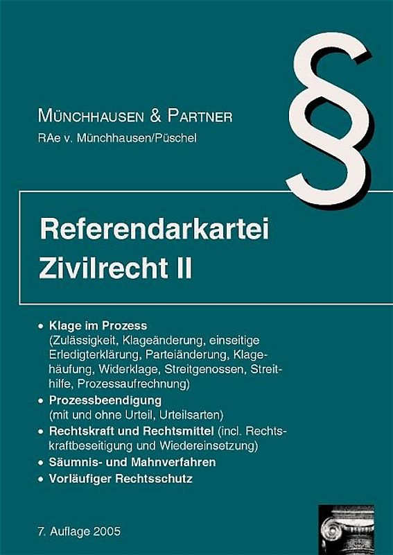 Referendarkartei Zivilrecht II