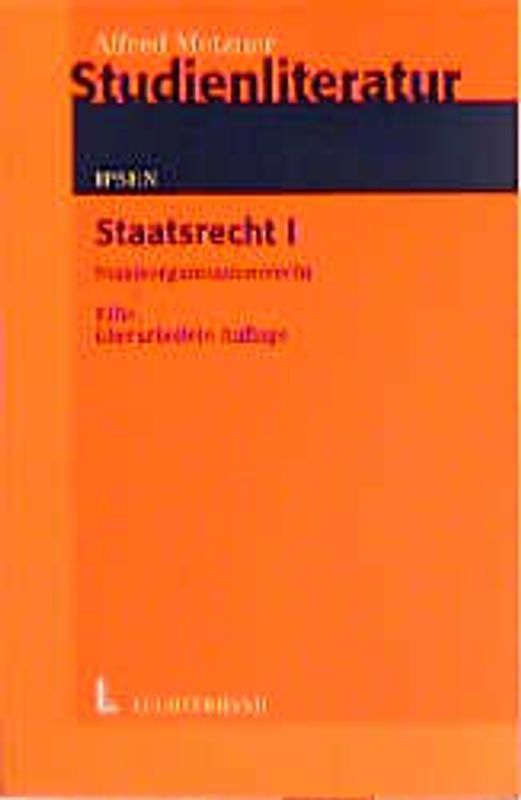 Staatsrecht. Staatsorganisationsrecht