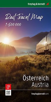 Österreich, Rail Travel Map 1:500.000, freytag & berndt