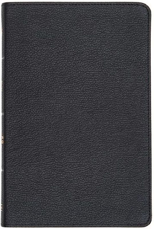 CSB Thinline Bible, Black Genuine Leather, Indexed