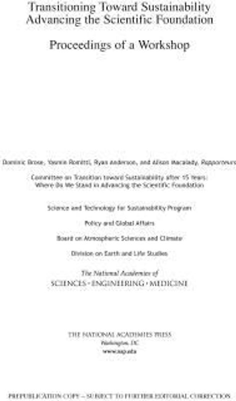 Transitioning Toward Sustainability