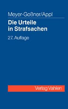 Die Urteile in Strafsachen