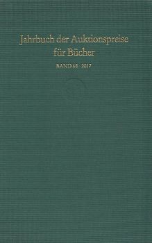 Jahrbuch der Auktionspreise für Bücher, Handschriften und Autographen