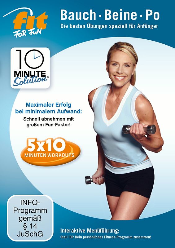 Fit for Fun - 10 Minute Solution: Bauch, Beine Po für Anfänger DVD