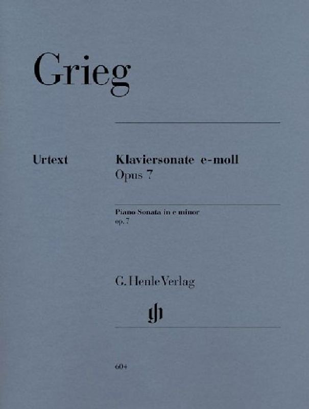 Grieg, Edvard - Klaviersonate e-moll op. 7