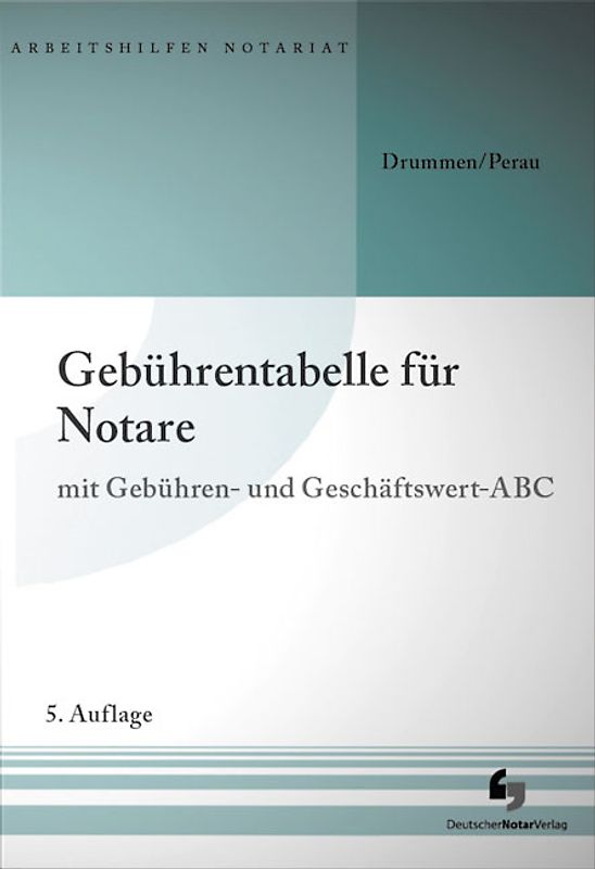 Gebührentabelle für Notare