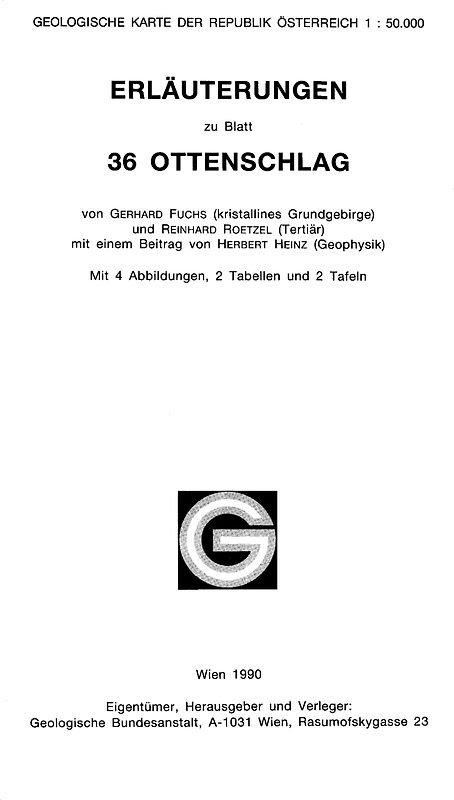 Erläuterungen zu Blatt 36 Ottenschlag