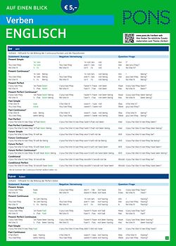 PONS Verben auf einen Blick Englisch