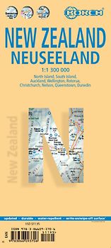 New Zealand, Neuseeland, Borch Map
