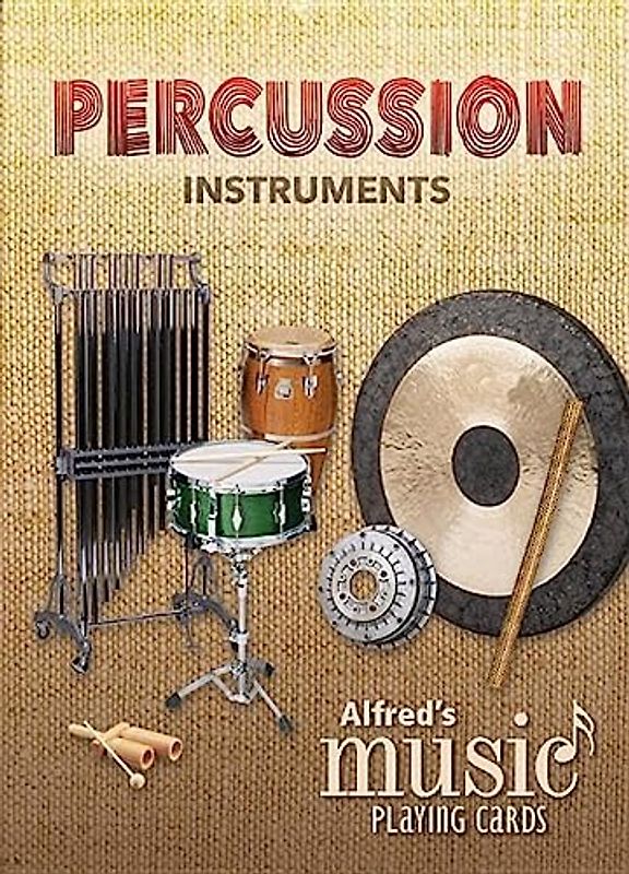 Alfred's Music Playing Cards -- Percussion Instruments: 1 Pack, Card Deck