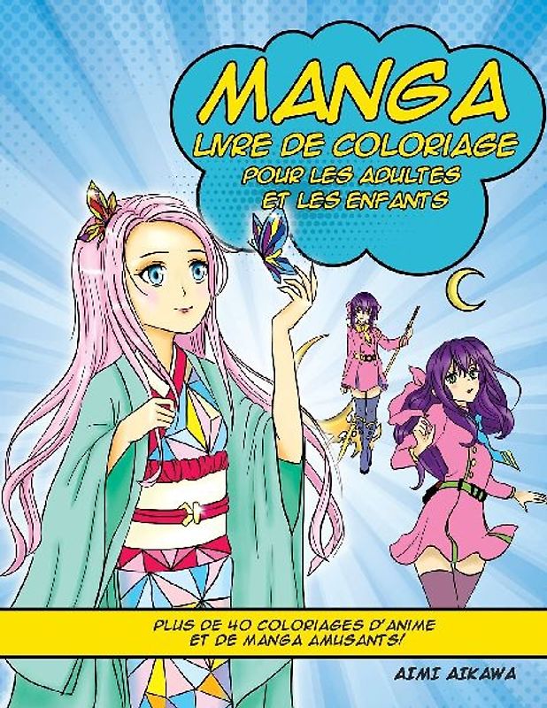 Manga Livre de Coloriage pour les adultes et les enfants