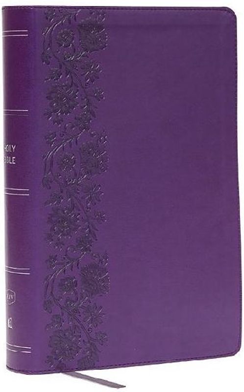 KJV Giant Print End-Of-Verse Reference Bible, Purple Leathersoft, Red Letter, Comfort Print