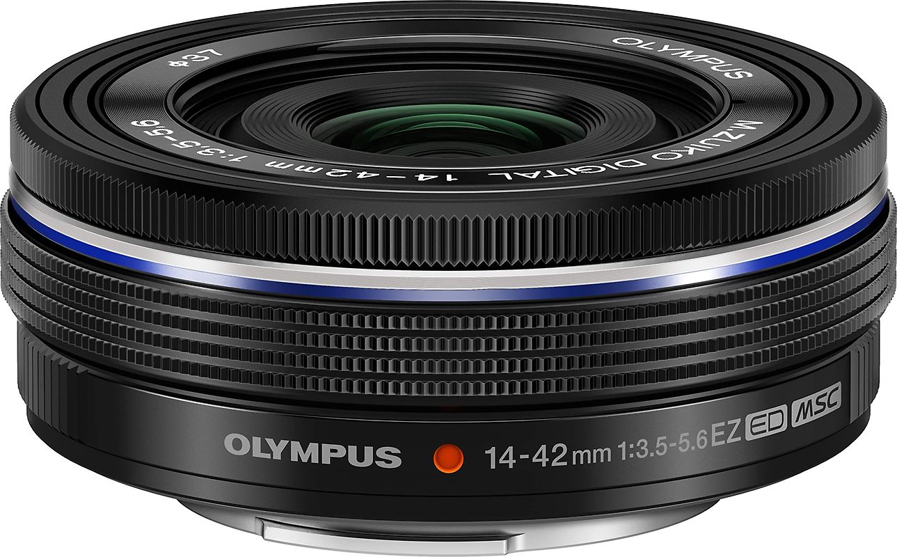 Olympus 14-42 mm F3.5-5.6 ED EZ 37 mm Filtergewinde (Micro Four Thirds Anschluss) schwarz