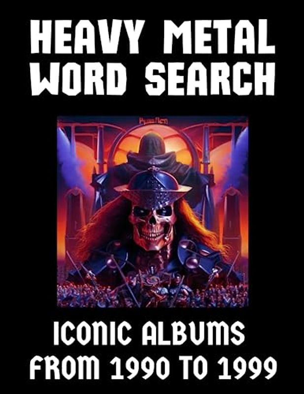 Heavy Metal Word Search Iconic Albums from 1990 to 1999: Embark on a Thrilling Journey Through the Legendary Tracks of Metal's Golden Decade with this Immersive and Challenging Word Search Puzzle Book