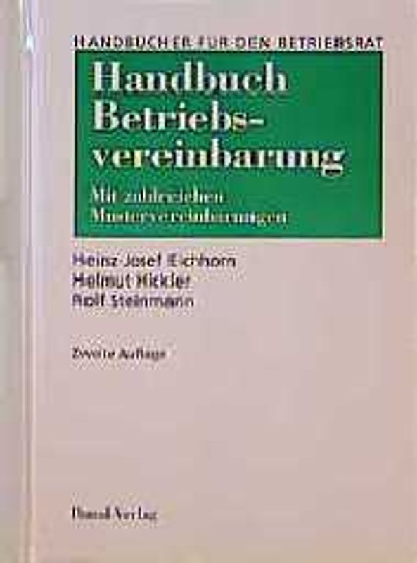 Handbuch Betriebsvereinbarungen
