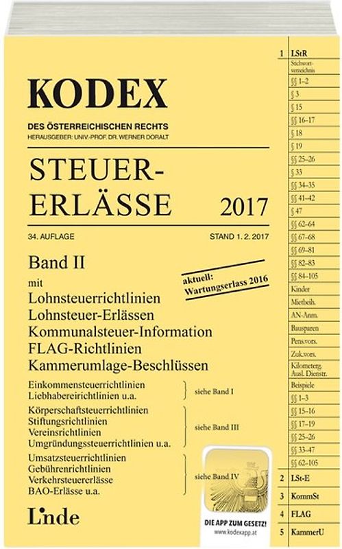 KODEX Steuer-Erlässe 2017, Band II