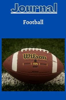football Journal with a cobalt blue background
