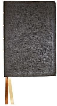 NASB Large Print Wide Margin - Brown Cowhide