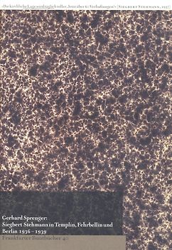 Siegbert Stehmann in Templin, Fehrbellin und Berlin 1936-1939