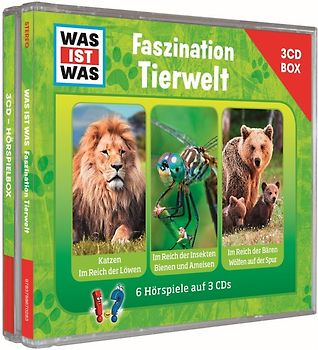 WAS IST WAS 3-CD-Hörspielbox Faszination Tierwelt