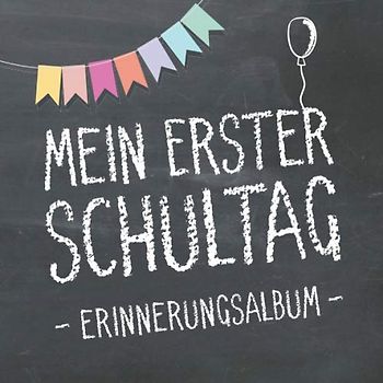 Mein erster Schultag, Erinnerungsalbum zum Schulanfang für Mädchen und Jungen: Gästebuch & Fotoalbum als Geschenk für die Schultüte zum ersten Schultag