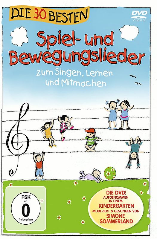 Die 30 besten Spiel- und Bewegungslieder - Die DVD - zum Singen, Lernen und Mitmachen DVD
