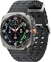 Samsung Galaxy Watch Ultra (2025) 47 mm kast van titanium op titanium silver Marine Band dark gray [wifi + cellular]
