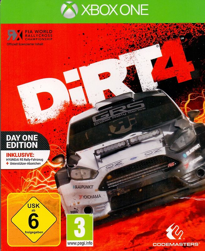 DiRT 4 [Day One Edition mit Steelbook] Xbox One