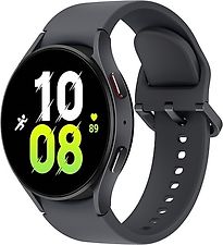 Samsung Galaxy Watch5 44 mm Boîtier en aluminium couleur graphite avec bracelet Sport M/L couleur graphite [Wi-Fi + 4G]