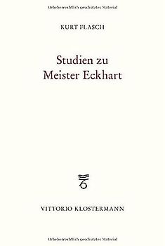 Studien zu Meister Eckhart