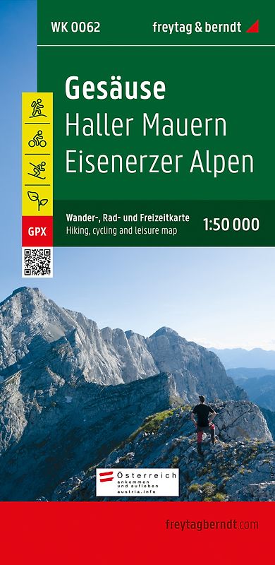 freytag & berndt Wanderkarte WK 0062 Gesäuse, Haller Mauern - Eisenerzer Alpen 1:50.000