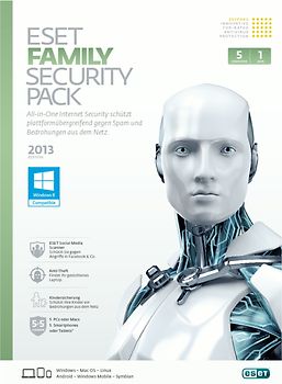 ESET NOD32 Family Security Pack 6 - Edition 2013 (5 PC) MacOS