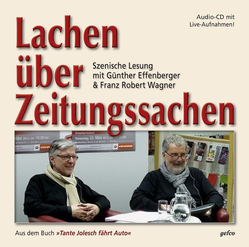 Lachen über Zeitungssachen